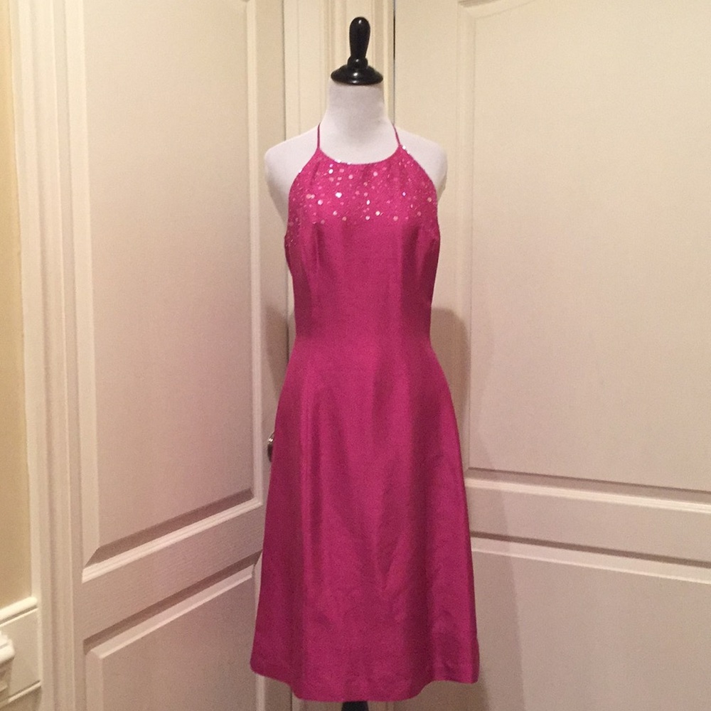 NWT Ann Taylor silk halter style dress